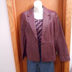 Women's "Spiegel" purple leather